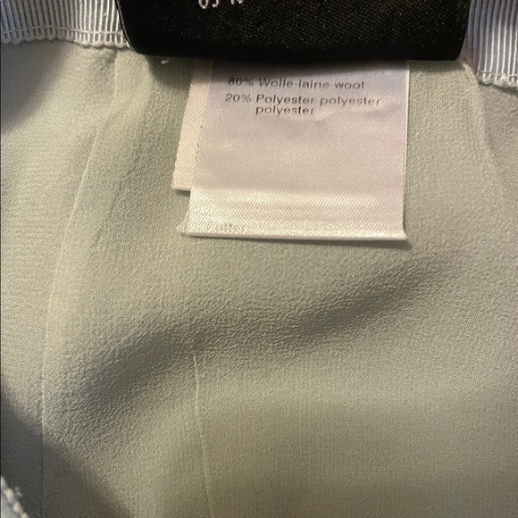 Akris Wool Blend Collarless Knee Length Split Hem Skirt Blazer Two Piece Suit - Picture 11 of 12